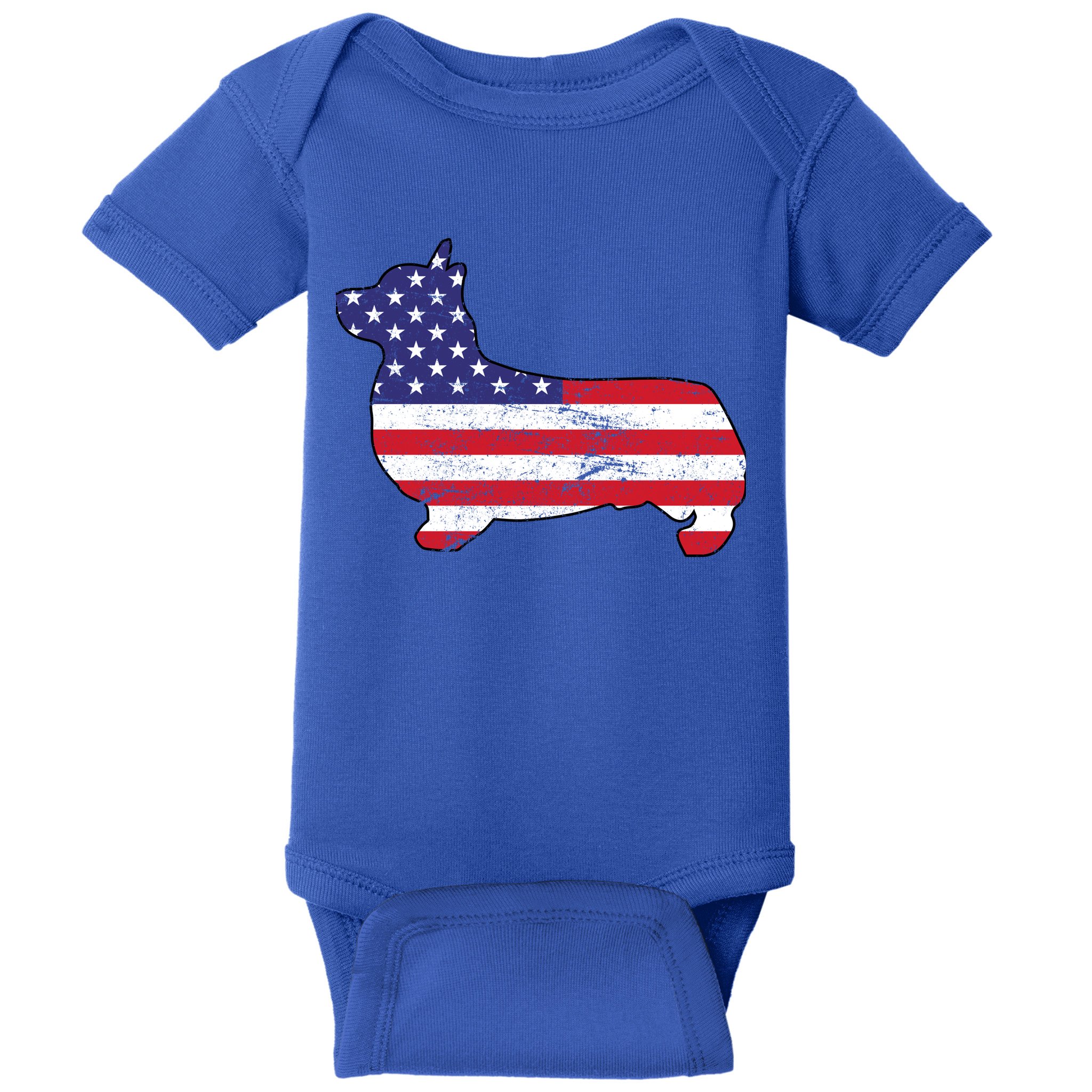 American Corgi Baby Bodysuit