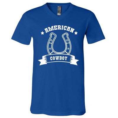 American Cowboy Vintage V-Neck T-Shirt