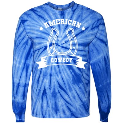 American Cowboy Vintage Tie-Dye Long Sleeve Shirt