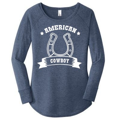 American Cowboy Vintage Women's Perfect Tri Tunic Long Sleeve Shirt