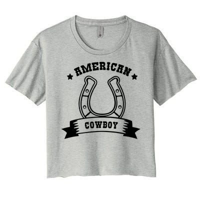 American Cowboy Vintage Women's Crop Top Tee