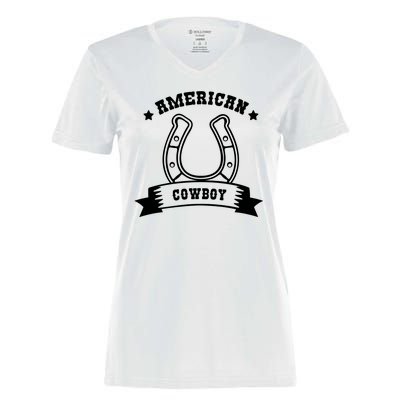 American Cowboy Vintage Women's Momentum V-Neck T-Shirt