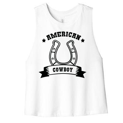 American Cowboy Vintage Women's Racerback Cropped Tank