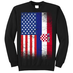 American Croatian Flag Croatia Pride Sweatshirt