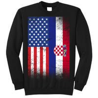 American Croatian Flag Croatia Pride Sweatshirt