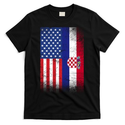 American Croatian Flag Croatia Pride T-Shirt