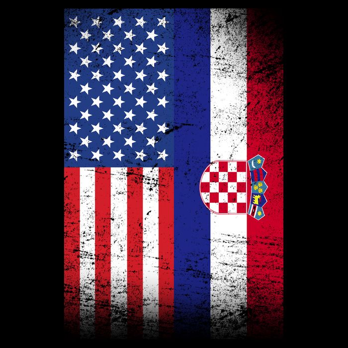 American Croatian Flag Croatia Pride Visor