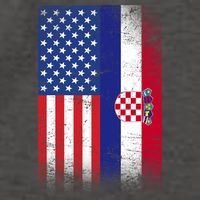American Croatian Flag Croatia Pride Vector Backpack