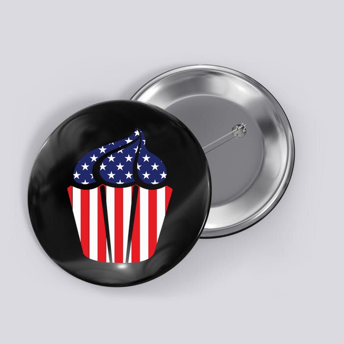 American Cupcake USA Flag Button