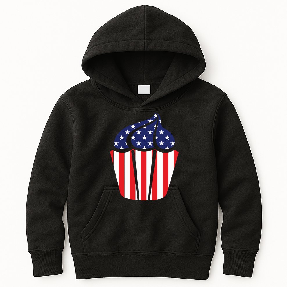 American Cupcake USA Flag Kids Hoodie