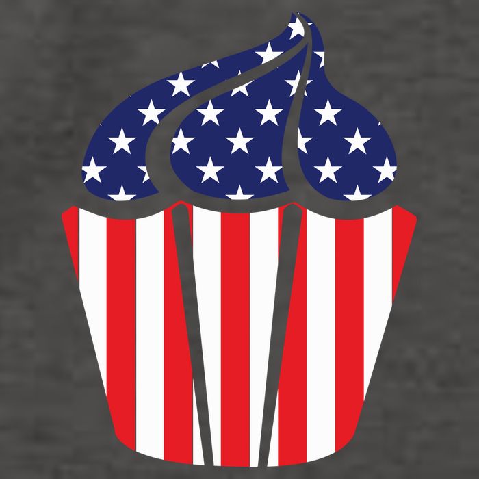 American Cupcake USA Flag Vector Backpack