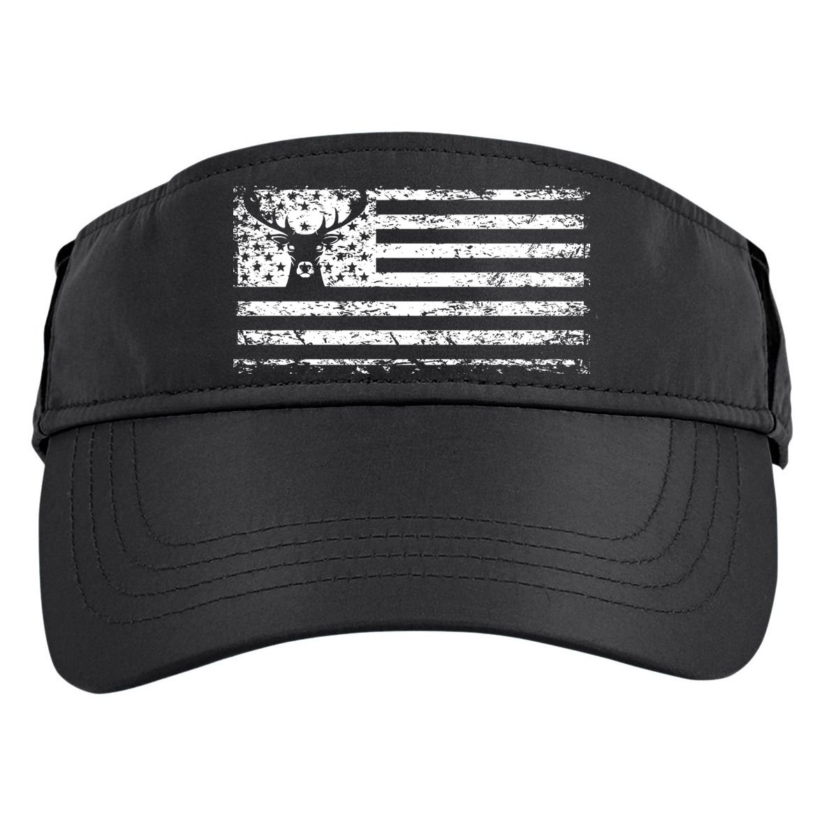 American Deer Hunting Flag Adult Drive Performance Visor