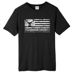 American Deer Hunting Flag Tall Fusion ChromaSoft Performance T-Shirt