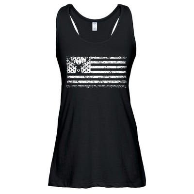 American Deer Hunting Flag Ladies Essential Flowy Tank