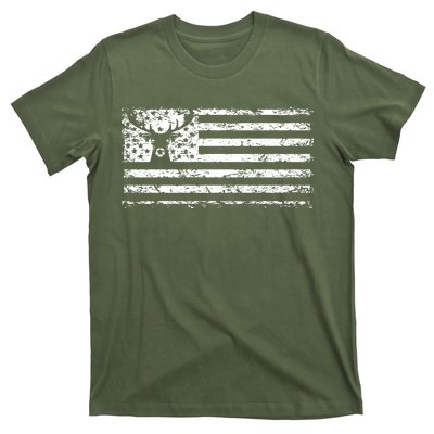 American Deer Hunting Flag T-Shirt