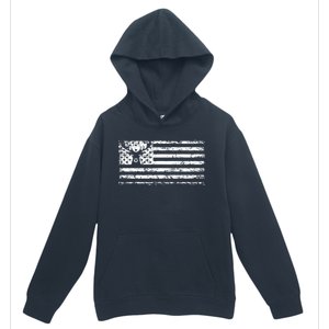 American Deer Hunting Flag Urban Pullover Hoodie