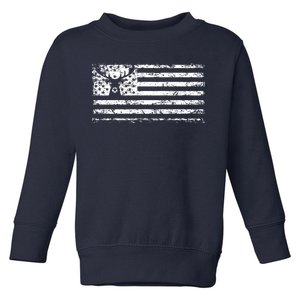 American Deer Hunting Flag Toddler Sweatshirt