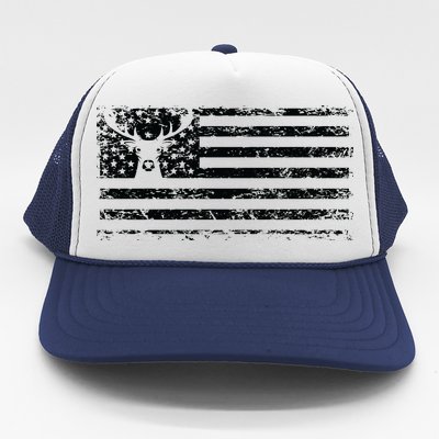 American Deer Hunting Flag Trucker Hat