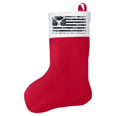 American Deer Hunting Flag Felt Holiday Christmas Stocking