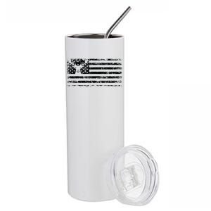 American Deer Hunting Flag Stainless Steel Tumbler