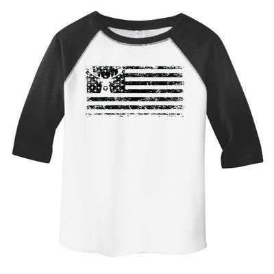 American Deer Hunting Flag Toddler Fine Jersey T-Shirt