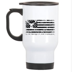 American Deer Hunting Flag Stainless Steel Travel Mug