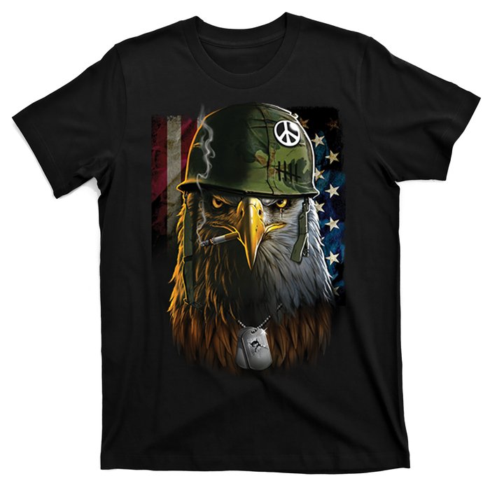 American Eagle Patriot Smoking Cigarette T-Shirt