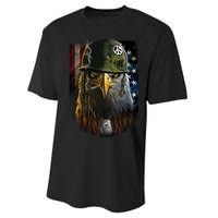 American Eagle Patriot Smoking Cigarette Performance Sprint T-Shirt