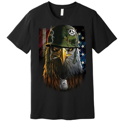 American Eagle Patriot Smoking Cigarette Premium T-Shirt