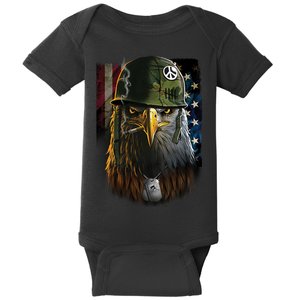 American Eagle Patriot Smoking Cigarette Baby Bodysuit