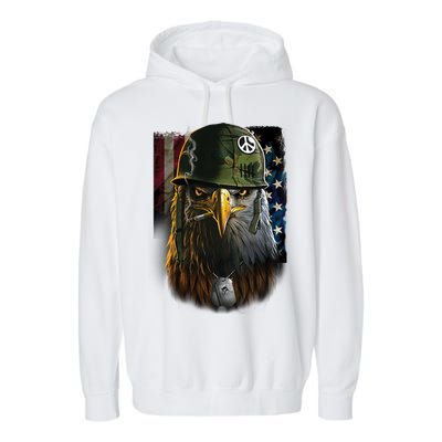 American Eagle Patriot Smoking Cigarette Garment-Dyed Fleece Hoodie