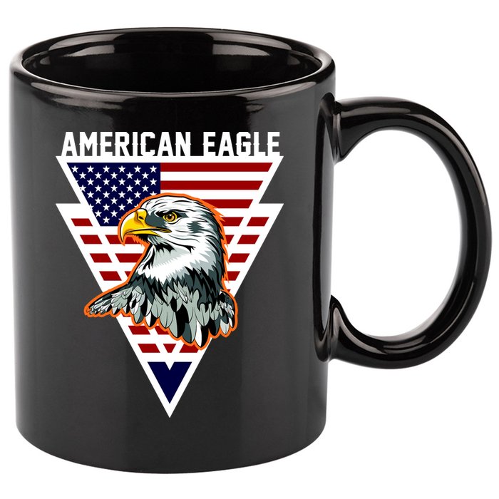 American Eagle USA Pride 11oz C Handle Ceramic Mug