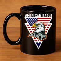 American Eagle USA Pride 11oz C Handle Ceramic Mug