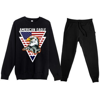 American Eagle USA Pride Premium Crewneck Sweatsuit Set