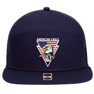 American Eagle USA Pride 7 Panel Mesh Trucker Snapback Hat