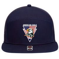 American Eagle USA Pride 7 Panel Mesh Trucker Snapback Hat