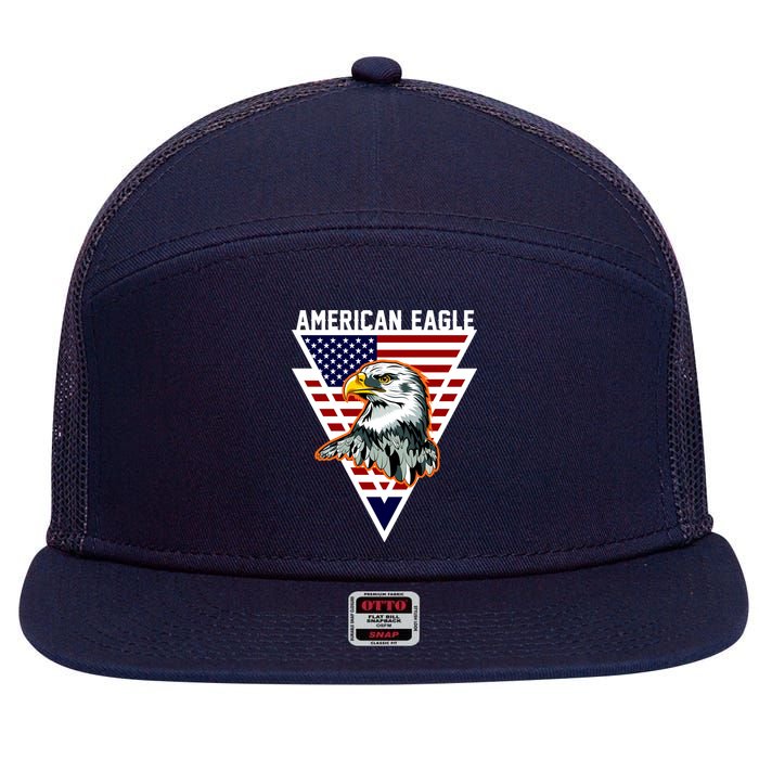 American Eagle USA Pride 7 Panel Mesh Trucker Snapback Hat