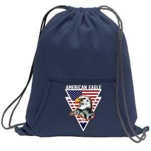 American Eagle USA Pride Sweatshirt Cinch Pack Bag