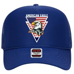 American Eagle USA Pride High Crown Mesh Back Trucker Hat