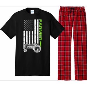 American Farmer USA Tractor Flag Pajama Set