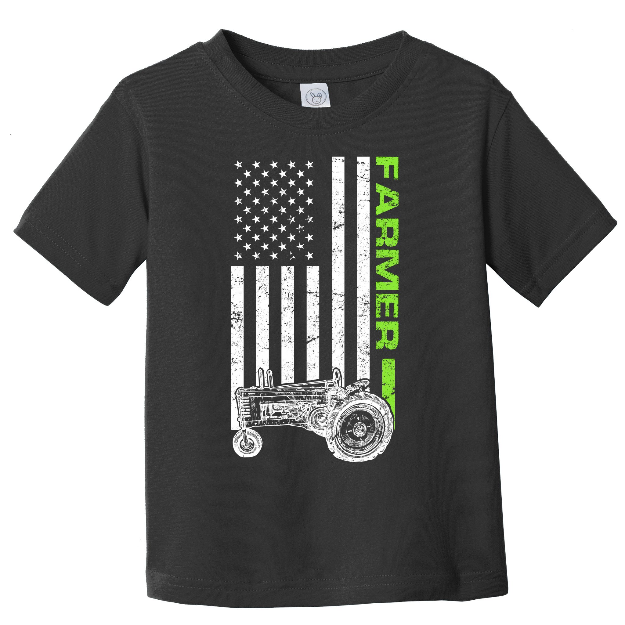 American Farmer USA Tractor Flag Toddler T-Shirt