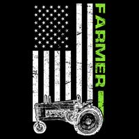 American Farmer USA Tractor Flag Visor