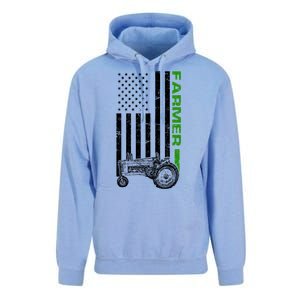 American Farmer USA Tractor Flag Unisex Surf Hoodie