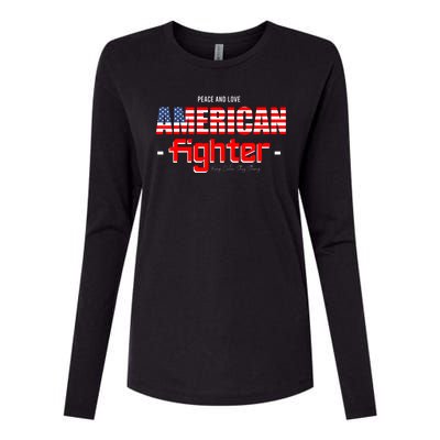 American Fighter Womens Cotton Relaxed Long Sleeve T-Shirt