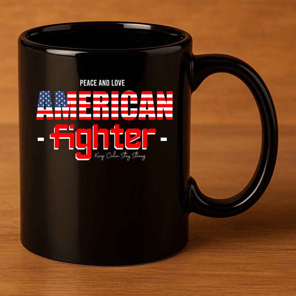 American Fighter 11oz C Handle Ceramic Mug