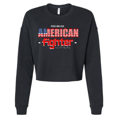 American Fighter Cropped Pullover Crew