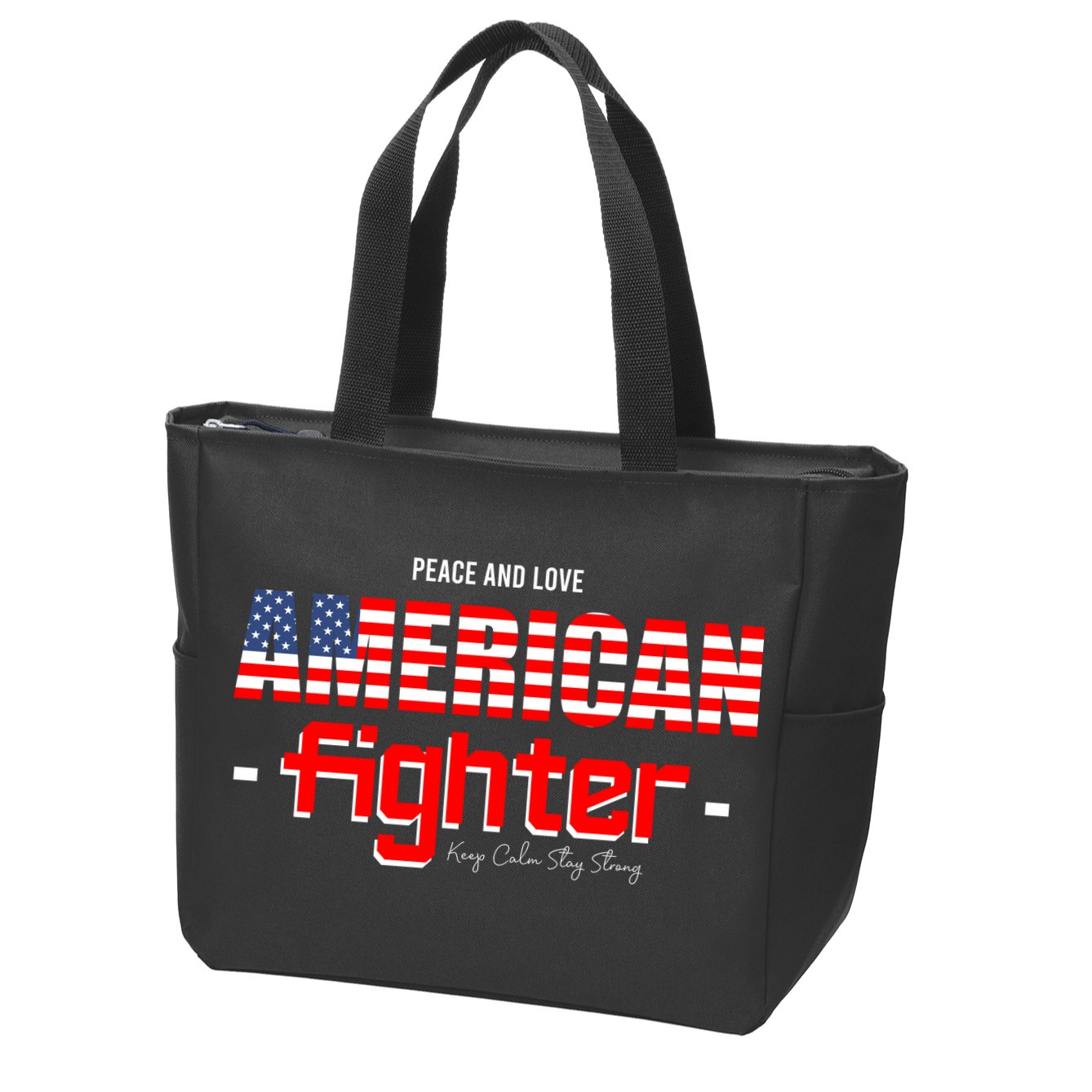 American Fighter Zip Tote Bag