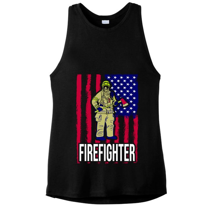 American Firefighter Ladies PosiCharge Tri-Blend Wicking Tank