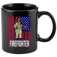 American Firefighter 11oz C Handle Ceramic Mug