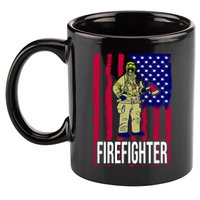 American Firefighter 11oz C Handle Ceramic Mug